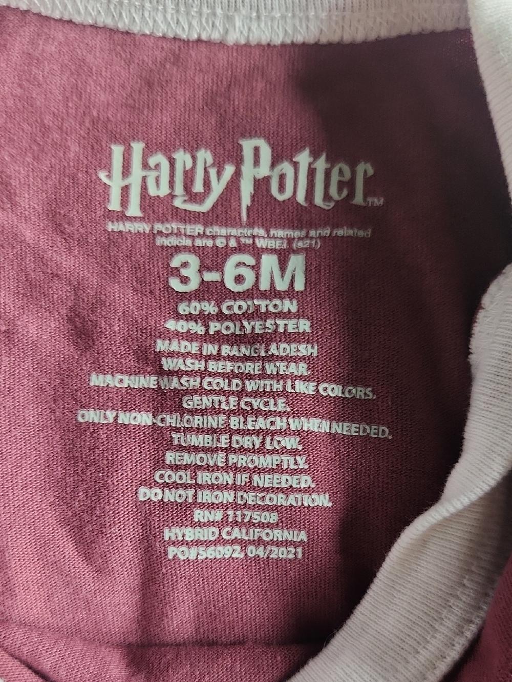 Harry Potter Long Sleeve Bodysuit Bundle - Picture 14 of 14